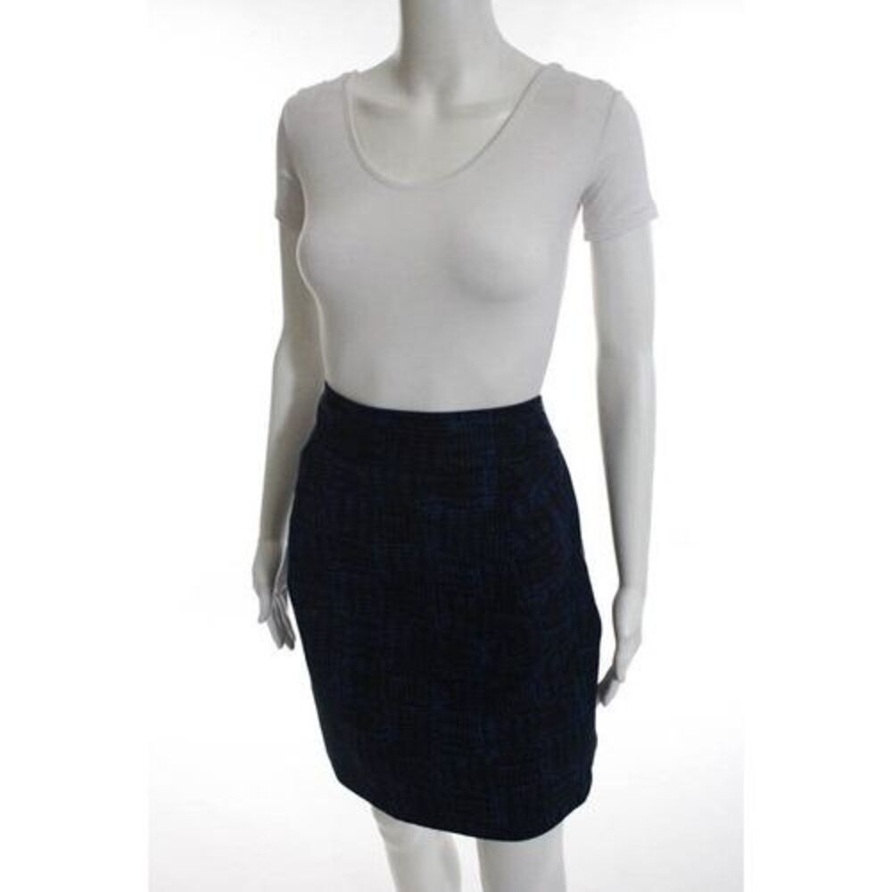 Marc By Marc Jacobs Multi Colored Cotton Zipper Back Pencil Skirt Size 10 - Picture 2 of 5